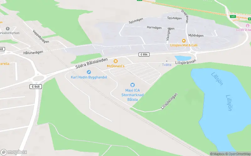 Apotek Hjärtat ICA Maxi Bålsta - Bålsta karta