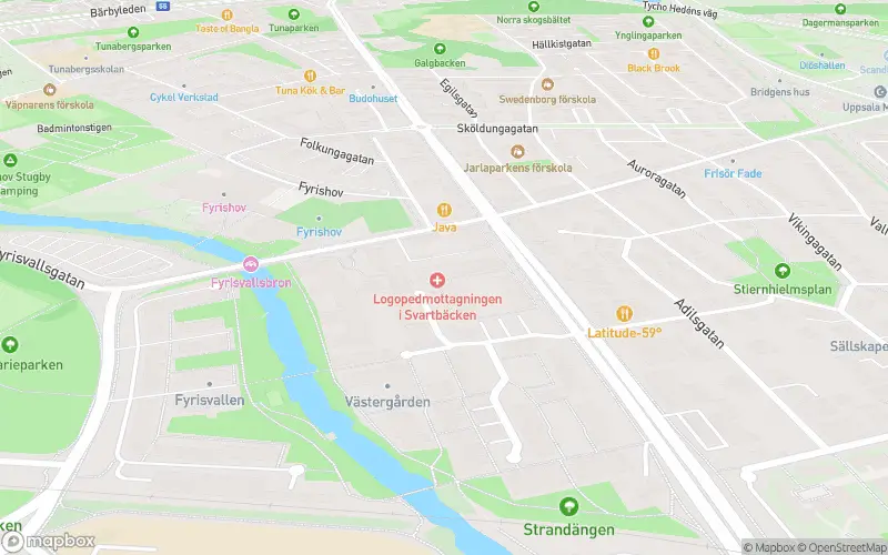 Apoteksgruppen Uppsala, Svartbäcken - Uppsala karta