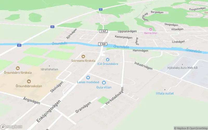 Cafe Centrumhuset - Örsundsbro karta