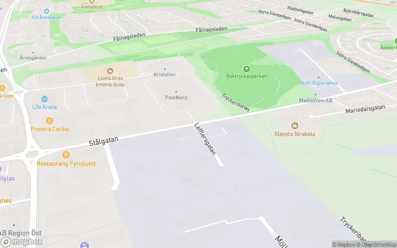 Café Stålis - Uppsala karta