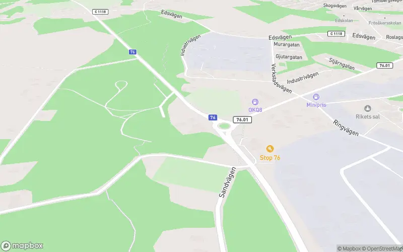 Holken - Östhammar karta