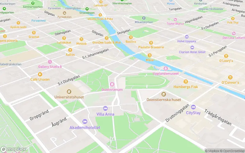 Katedralkaféet - Uppsala karta