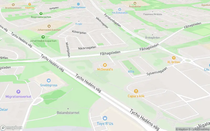 McDonald's - Uppsala karta