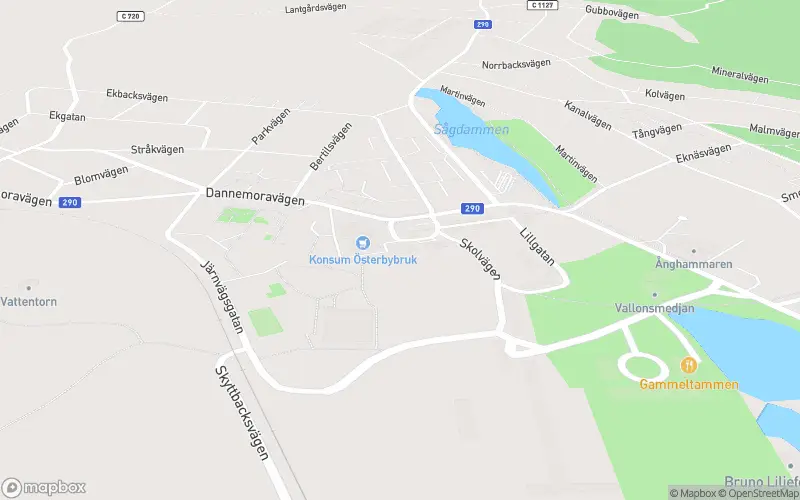 Österby Restaurang och Glassbar - Österbybruk karta