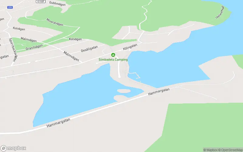 Simbadets uteservering - Österbybruk karta