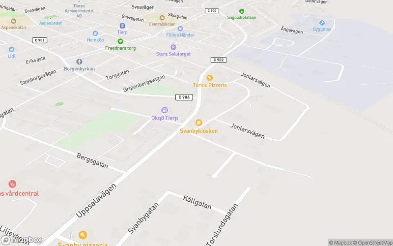 Svanbygrillen - Tierp karta