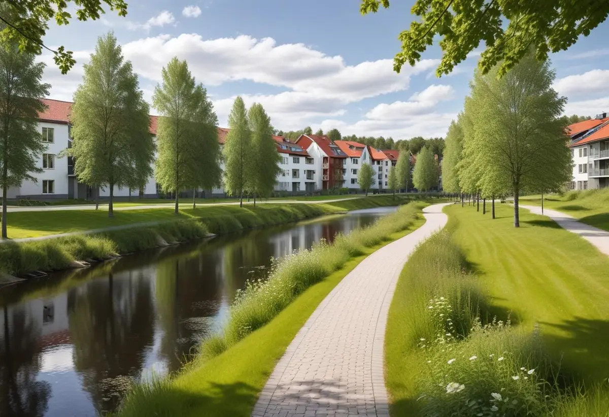 Mitt i Ulleråker – bo nära naturen och staden illustration