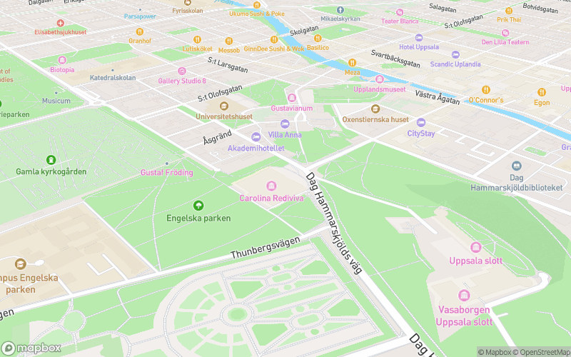 Café Carolina - Uppsala karta